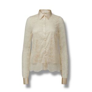 Rachel Parcell NWT Womens Ivory Lace Top Size L Western Romantic Cottagecore